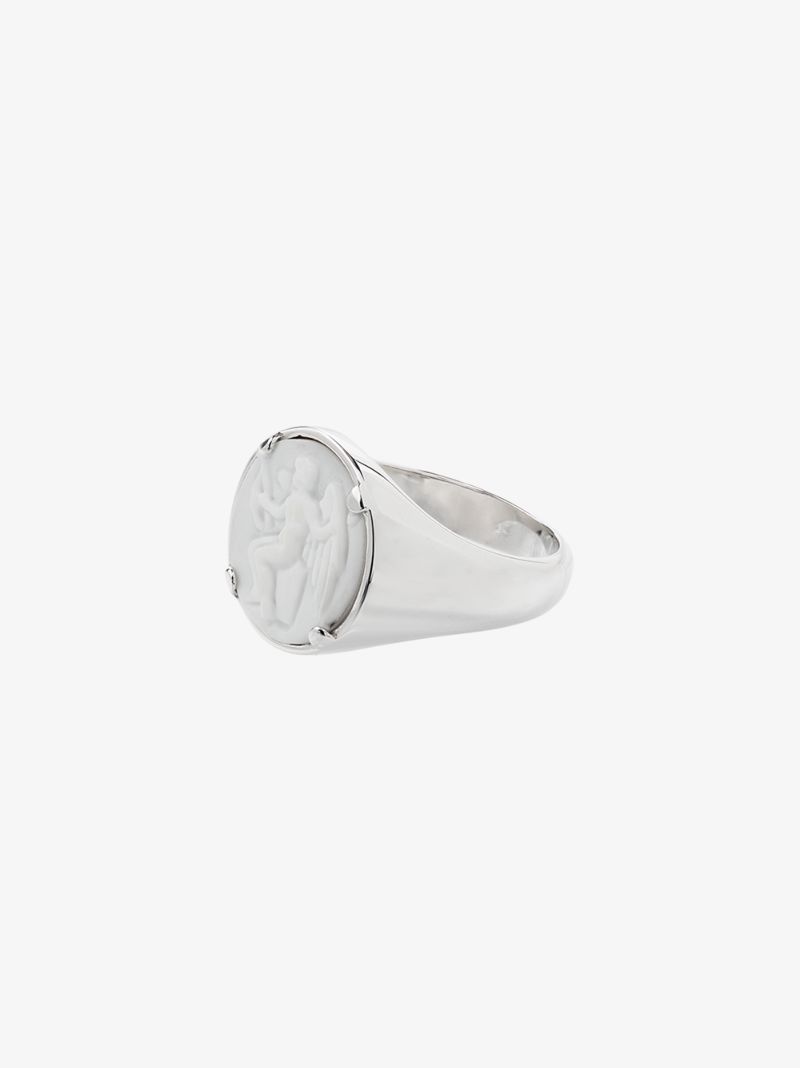 Sterling Silver Cameo Eros Ring