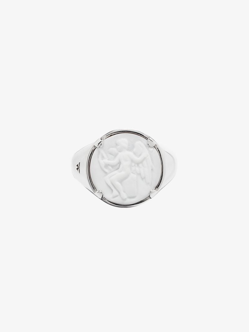 Sterling Silver Cameo Eros Ring