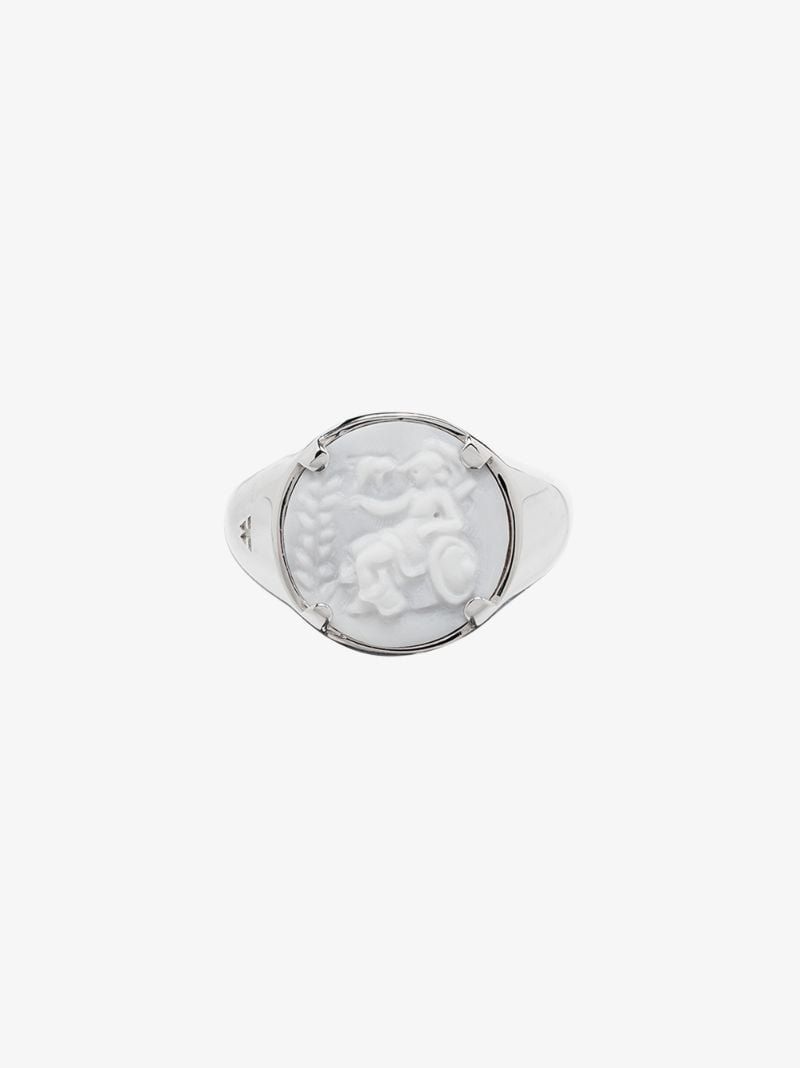 Sterling Silver Cameo Athena Ring