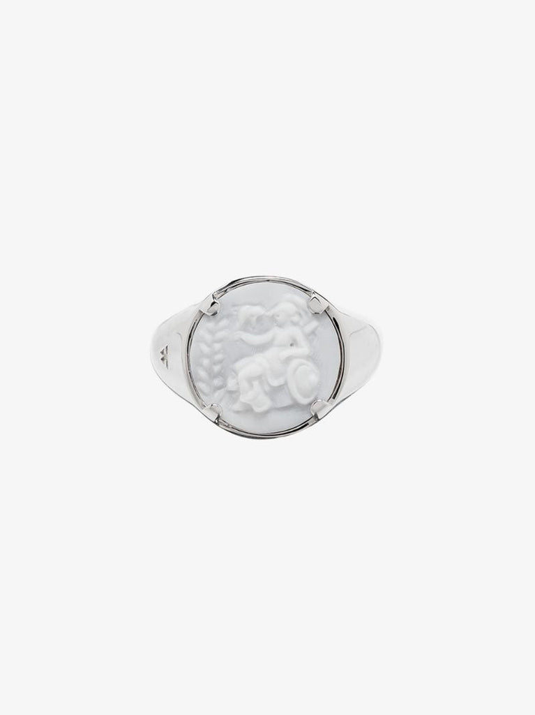 Sterling Silver Cameo Athena Ring