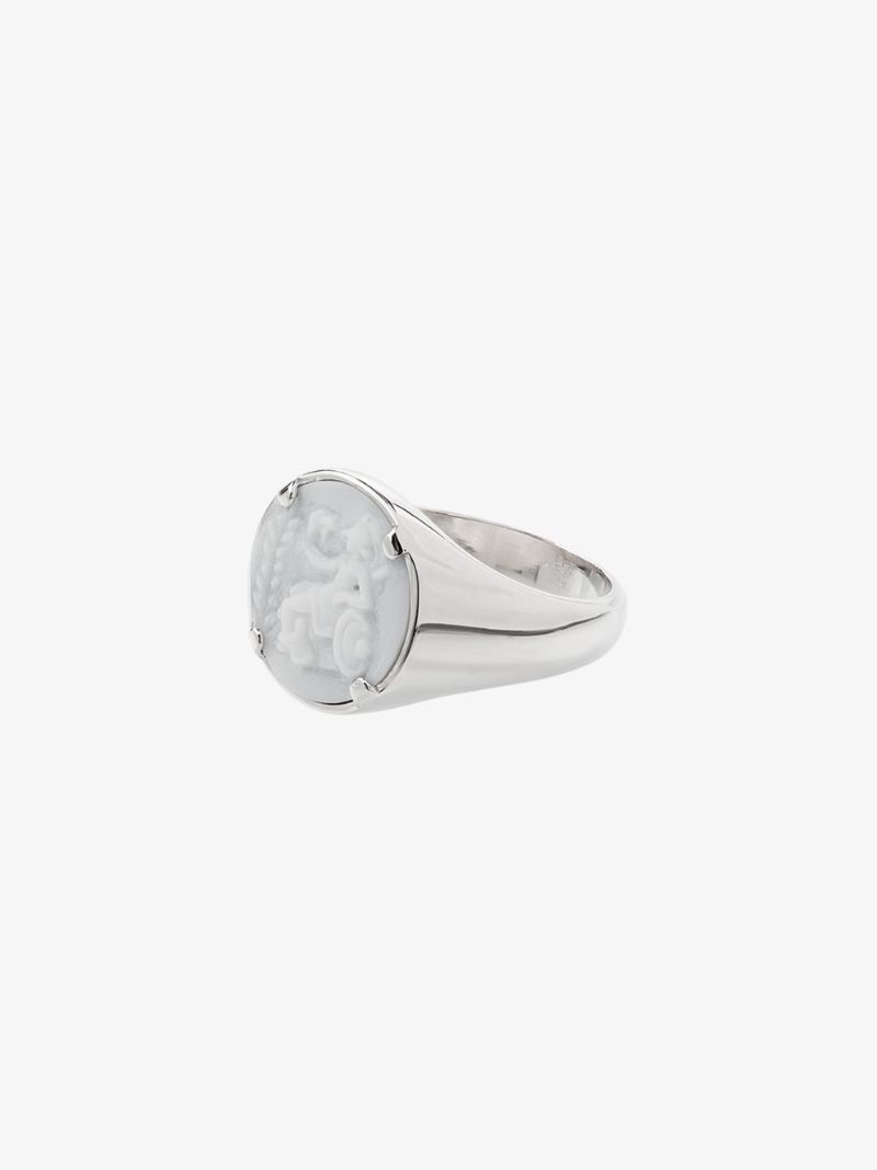 Sterling Silver Cameo Athena Ring