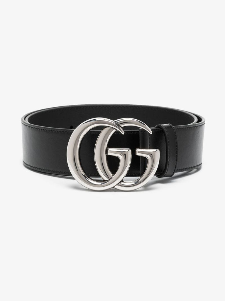 Black Gg Marmont Leather Belt