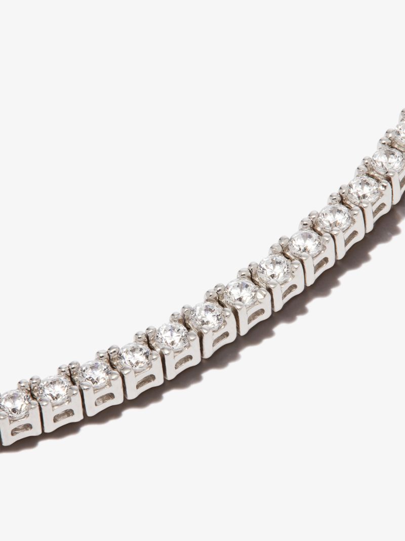 Sterling Silver Crystal Tennis Bracelet
