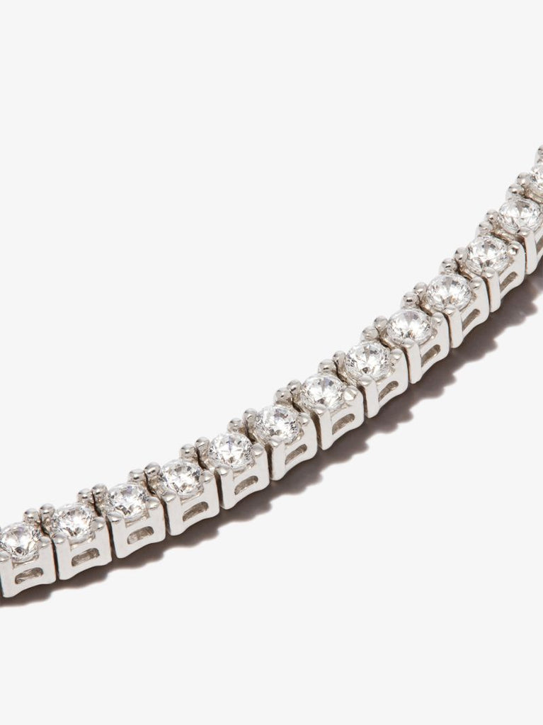Sterling Silver Crystal Tennis Bracelet