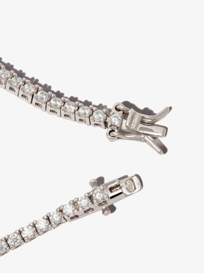Sterling Silver Crystal Tennis Bracelet