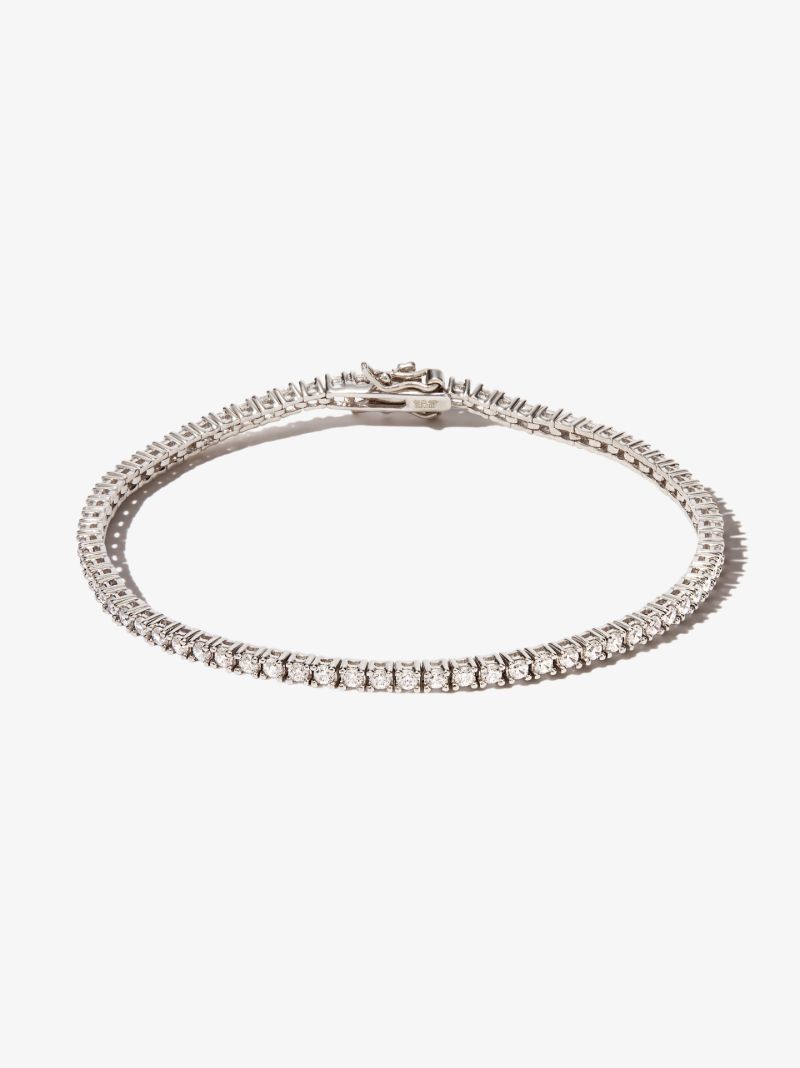 Sterling Silver Crystal Tennis Bracelet