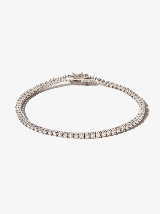 Sterling Silver Crystal Tennis Bracelet