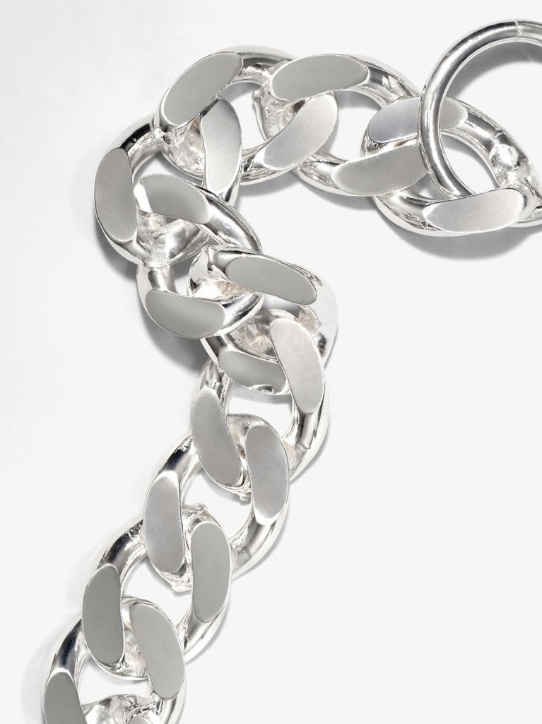 Sterling Silver Xl Cuban Link Chain Bracelet