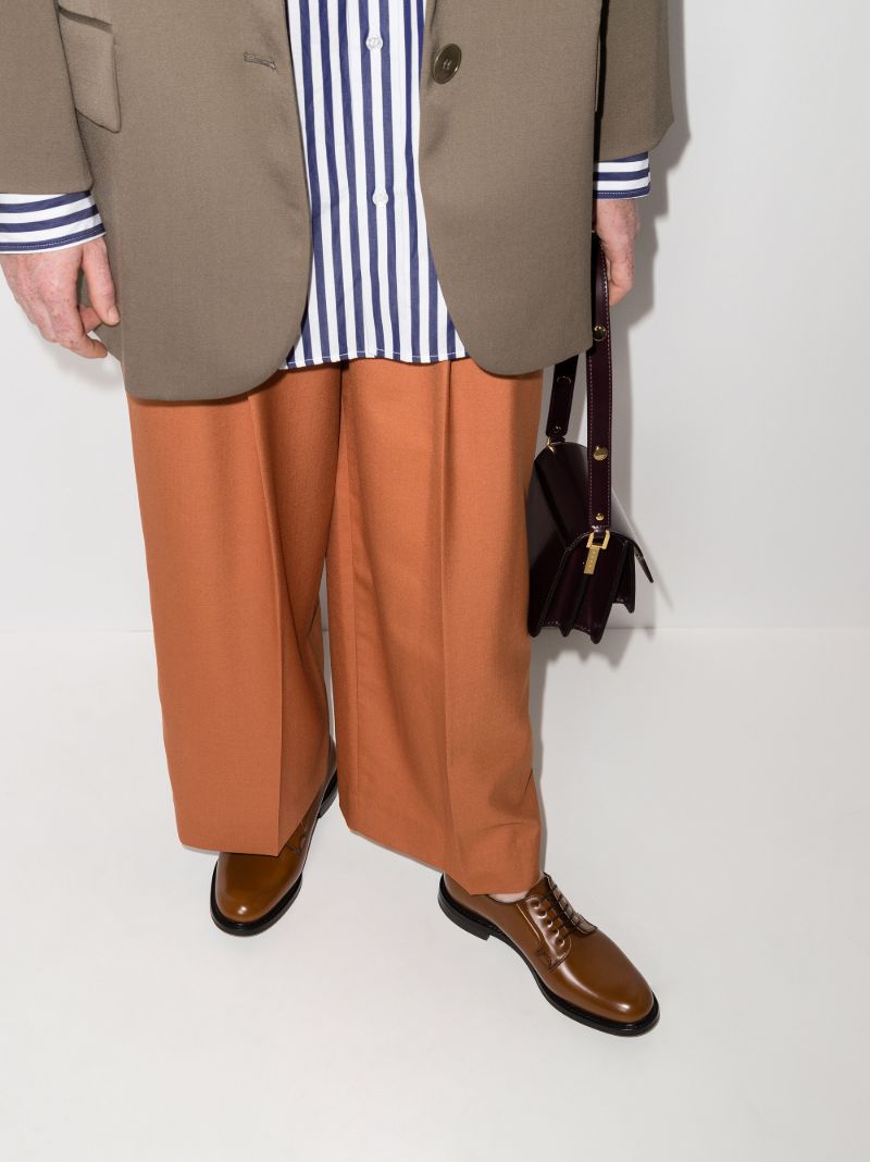 Brown Shannon Leather Derby Shoes