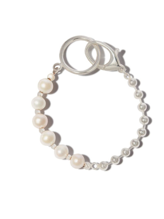 Sterling Silver 50/50 Pearl Bracelet