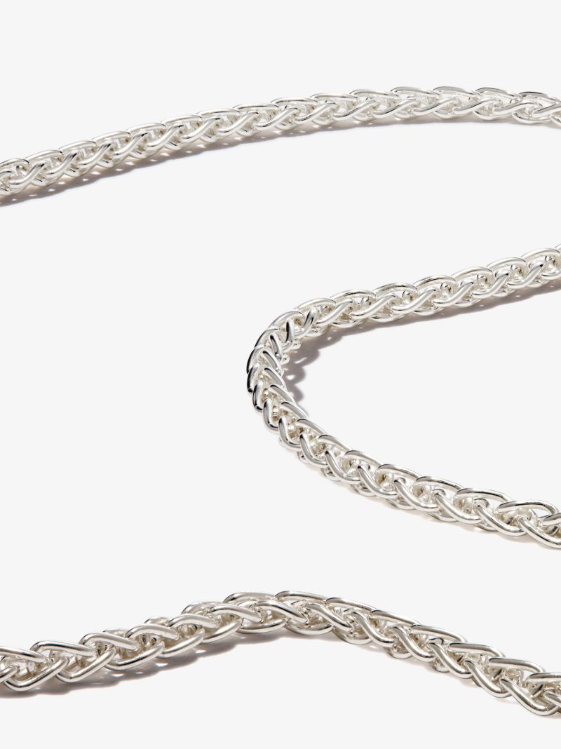 Sterling Silver Rope Chain Necklace