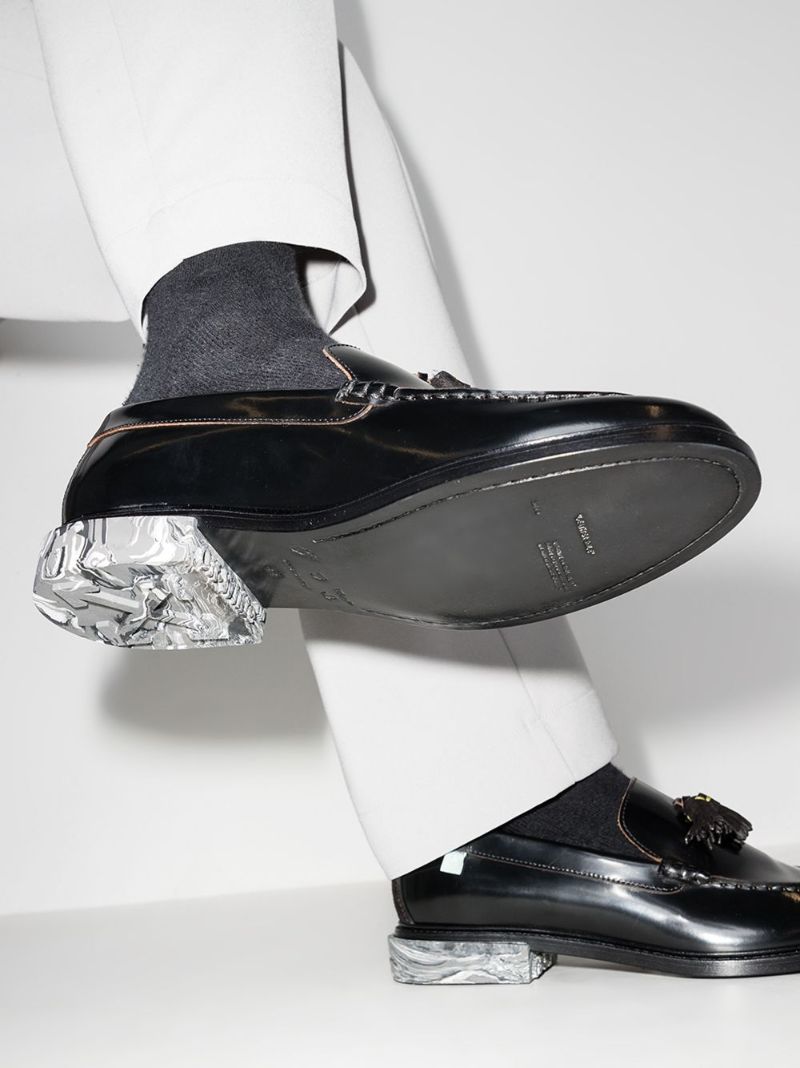 Tassel Marbled Sole Loafers