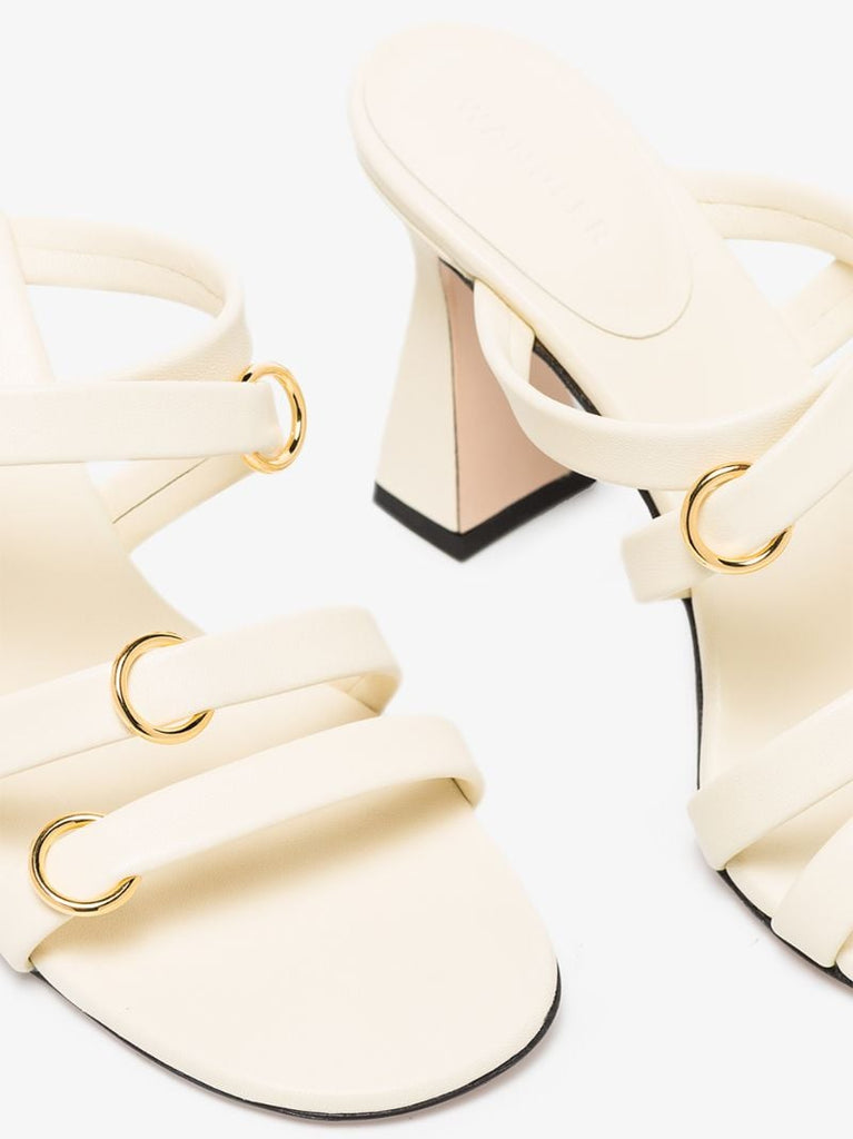 Neutral Lara 85 Leather Sandals