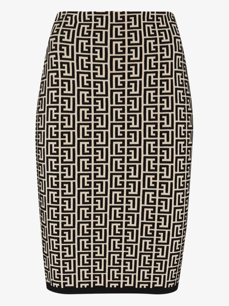 Monogram Jacquard Skirt