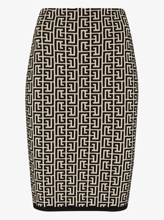 Monogram Jacquard Skirt