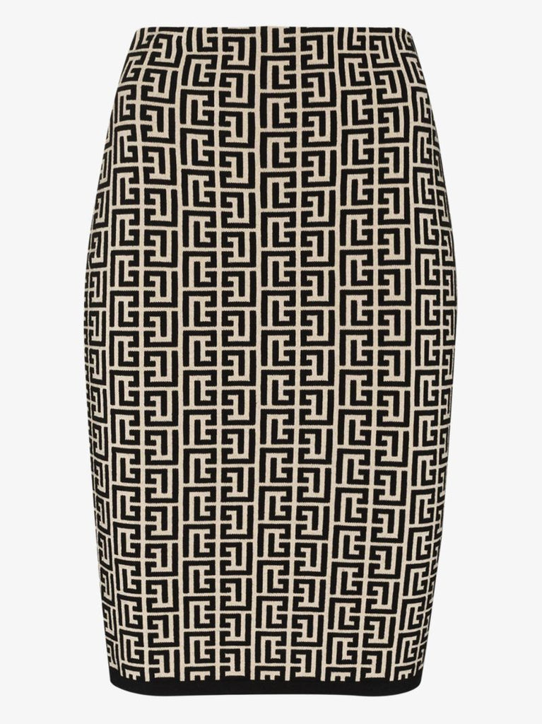 Monogram Jacquard Skirt