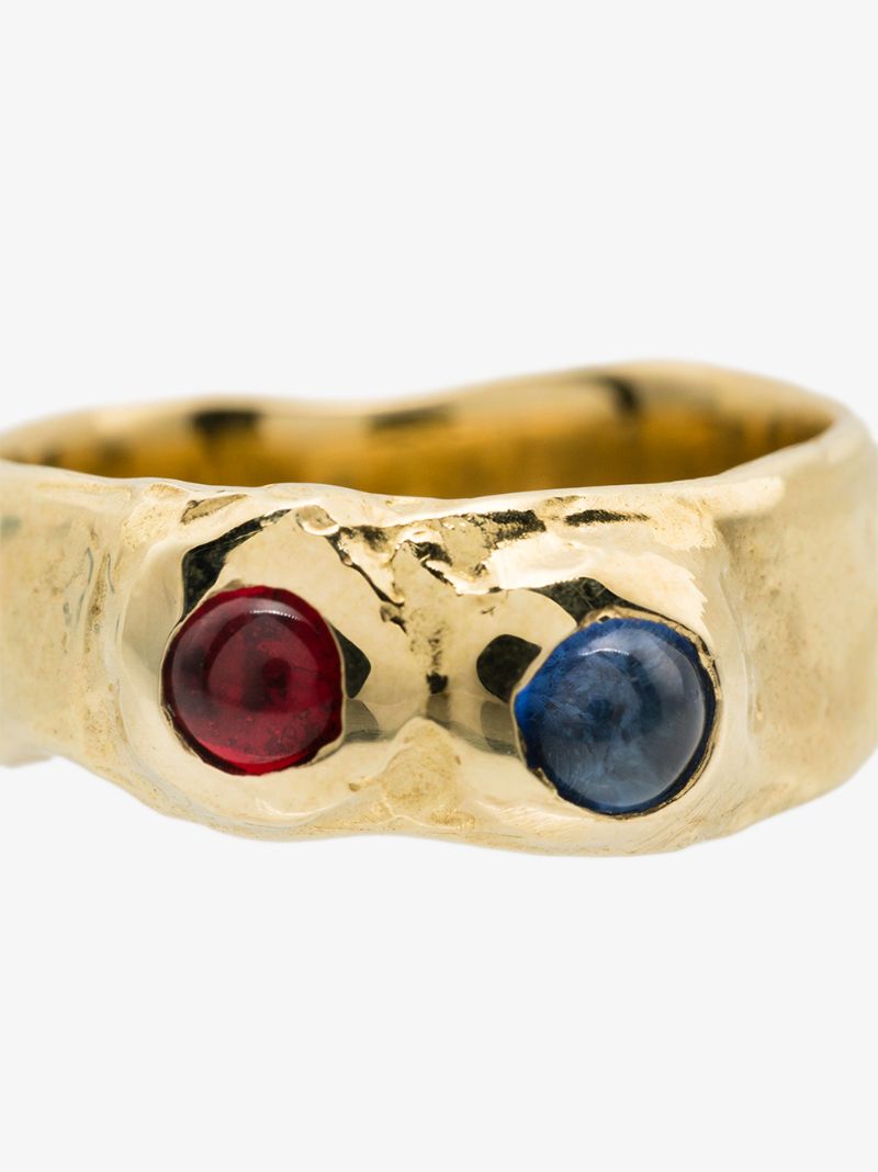 Gold Tone Felt Ring