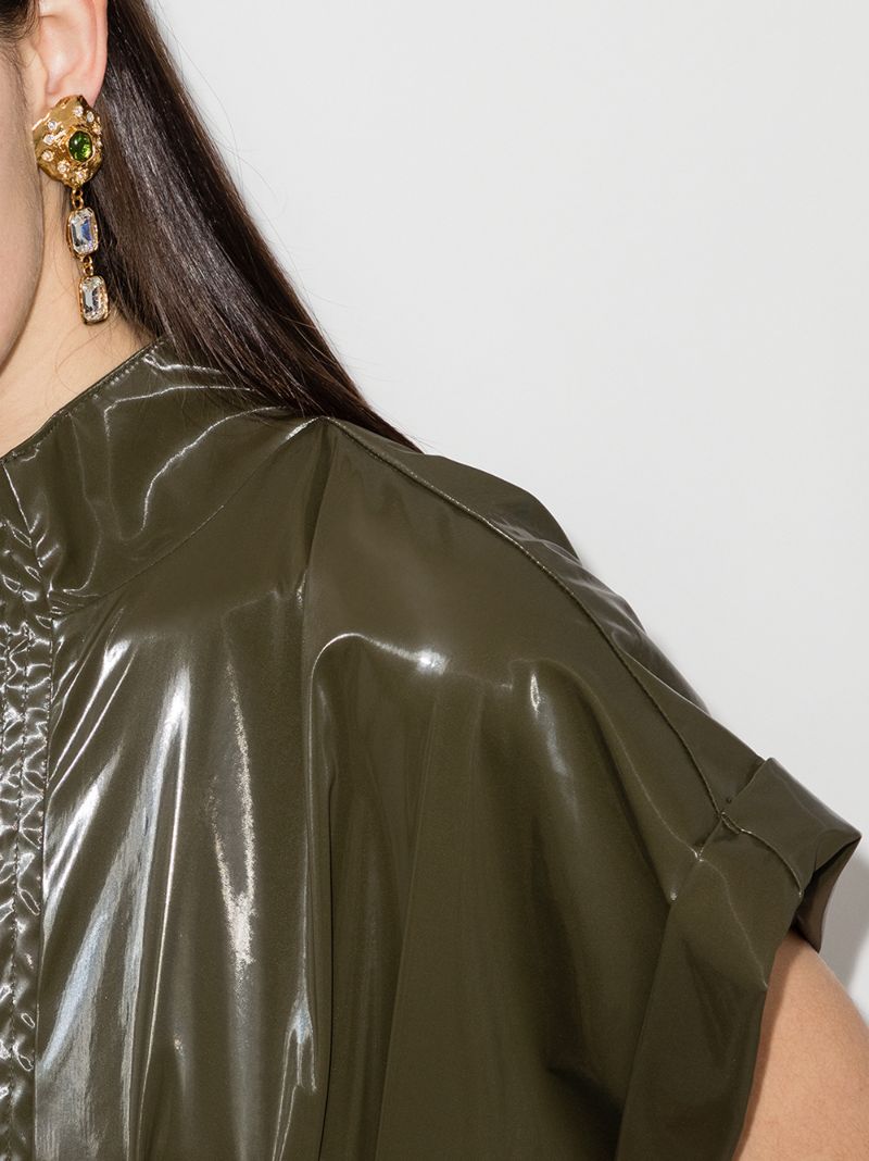 Gold-plated Oyster Pendant Earrings