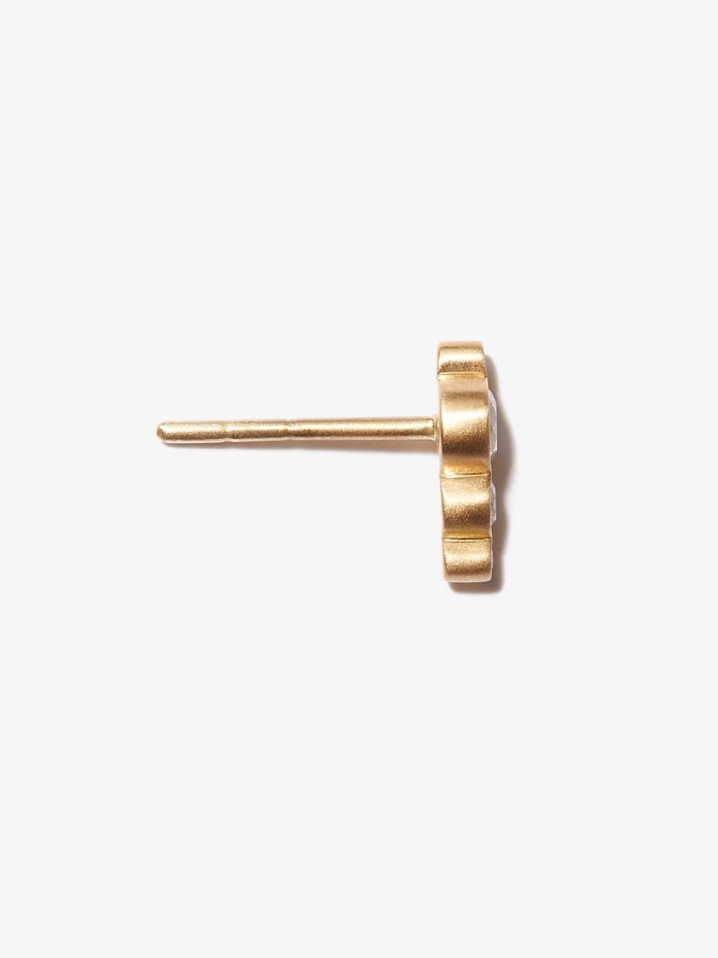 18k Yellow Gold Flacon Diamond Earring