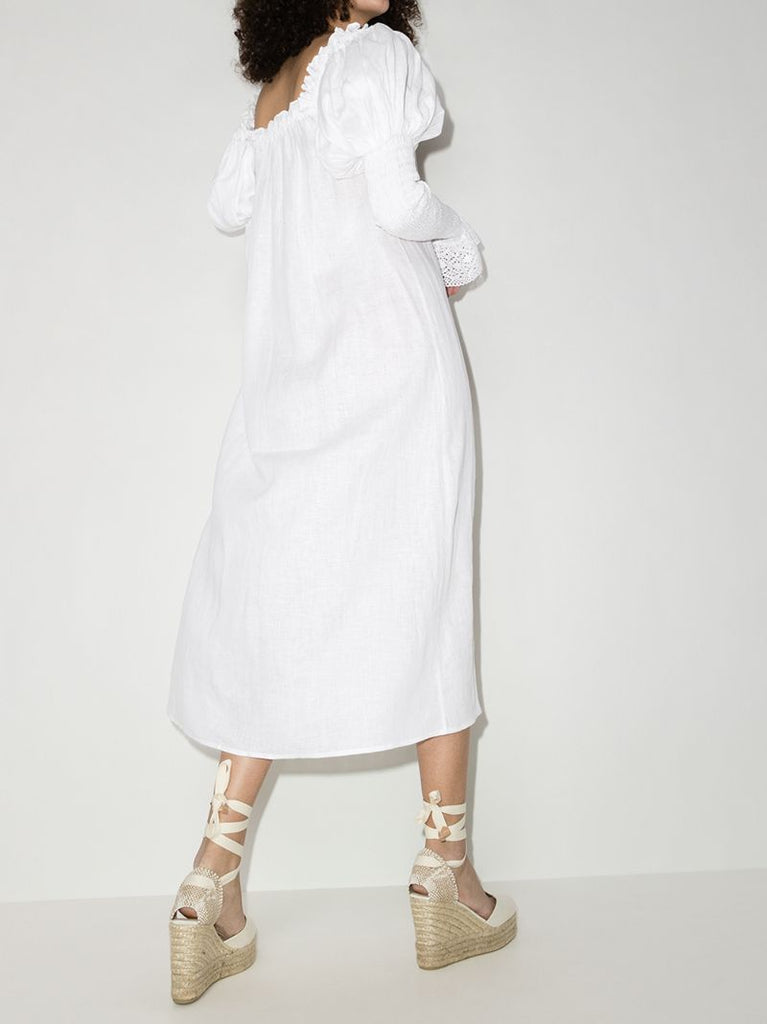 Opera Linen Midi Dress