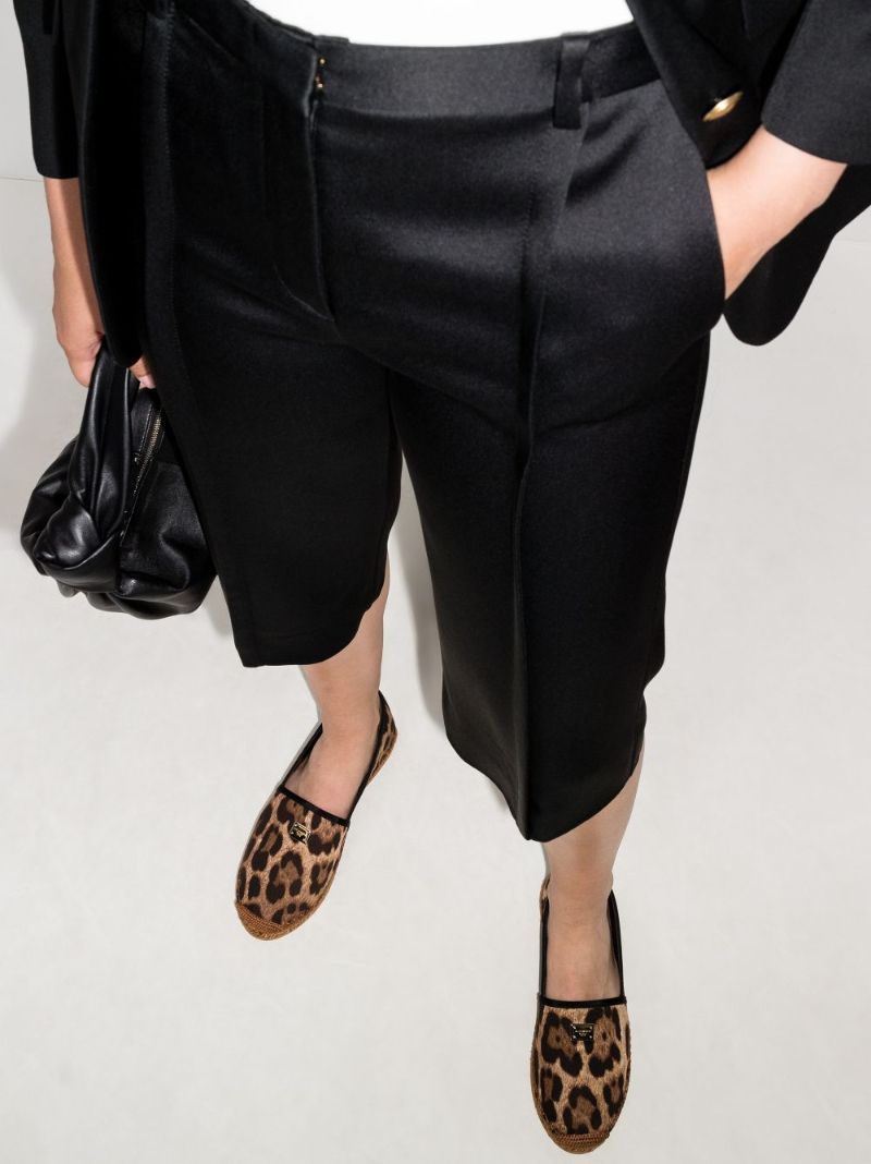 Brown Leopard Print Espadrilles