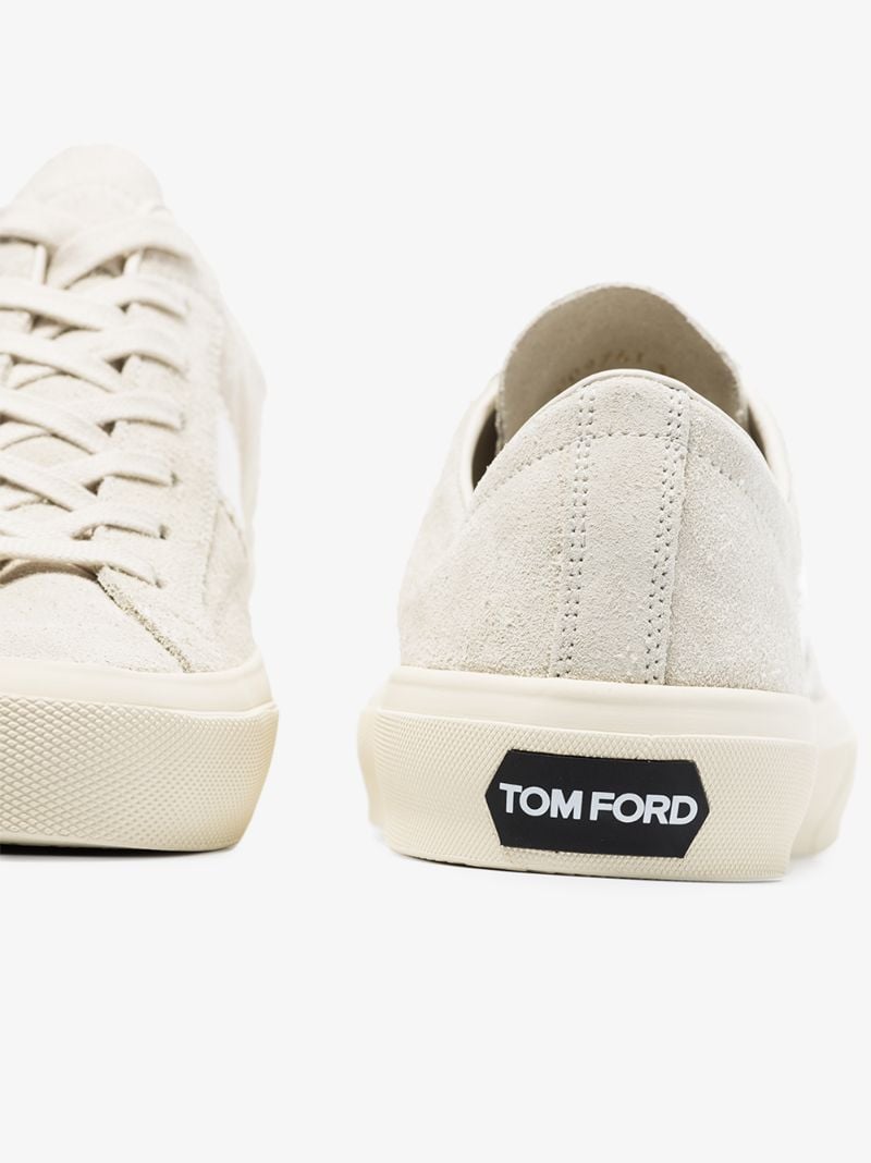 White Cambridge Suede Sneakers