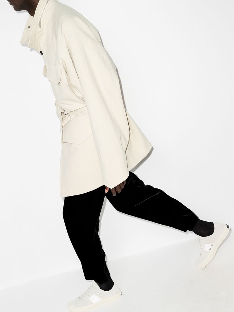 White Cambridge Suede Sneakers