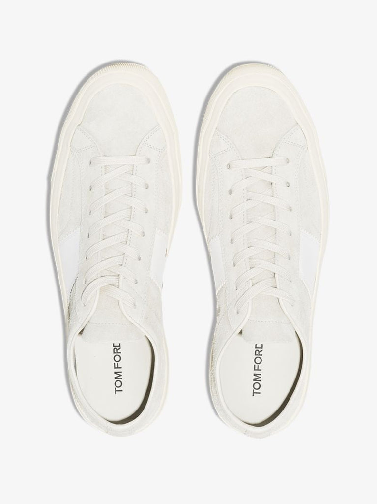 White Cambridge Suede Sneakers