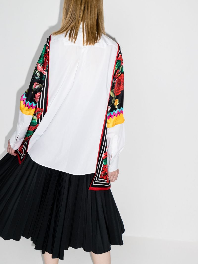 Floral Panel Long Shirt