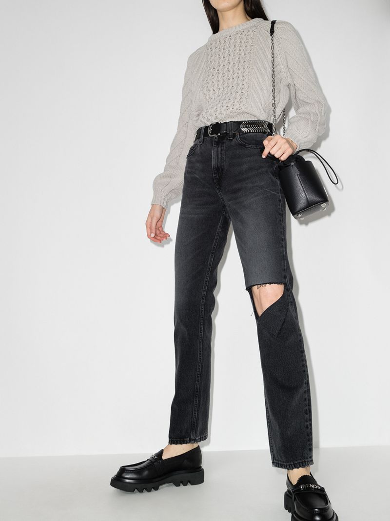 '70s High Waist Straight Leg Jeans