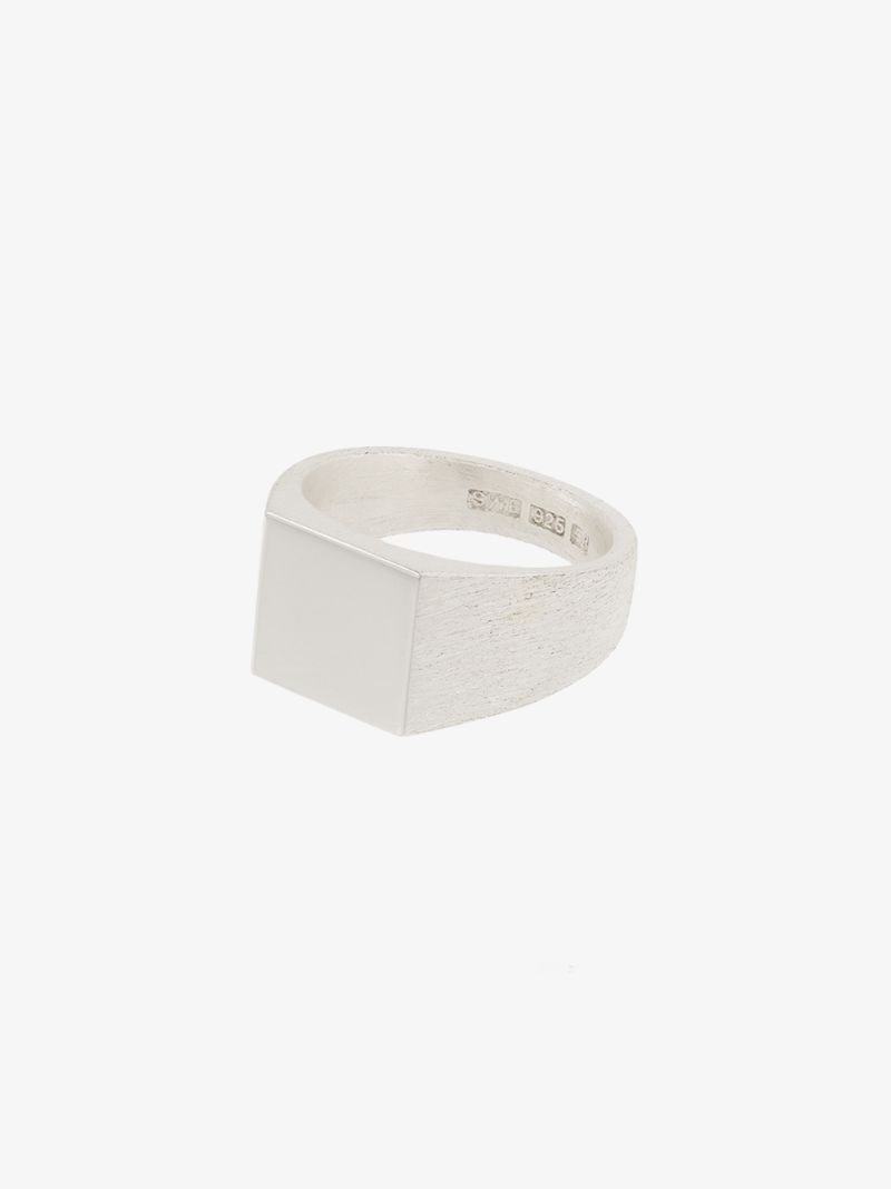 Sterling Silver Platform Signet Ring