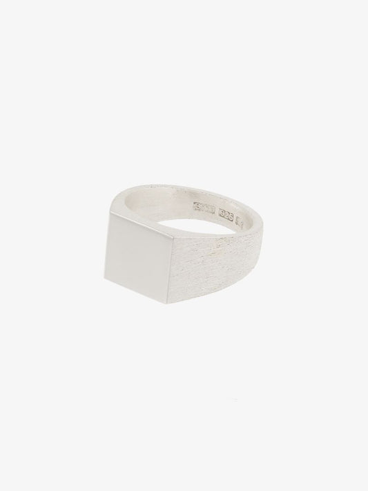 Sterling Silver Platform Signet Ring
