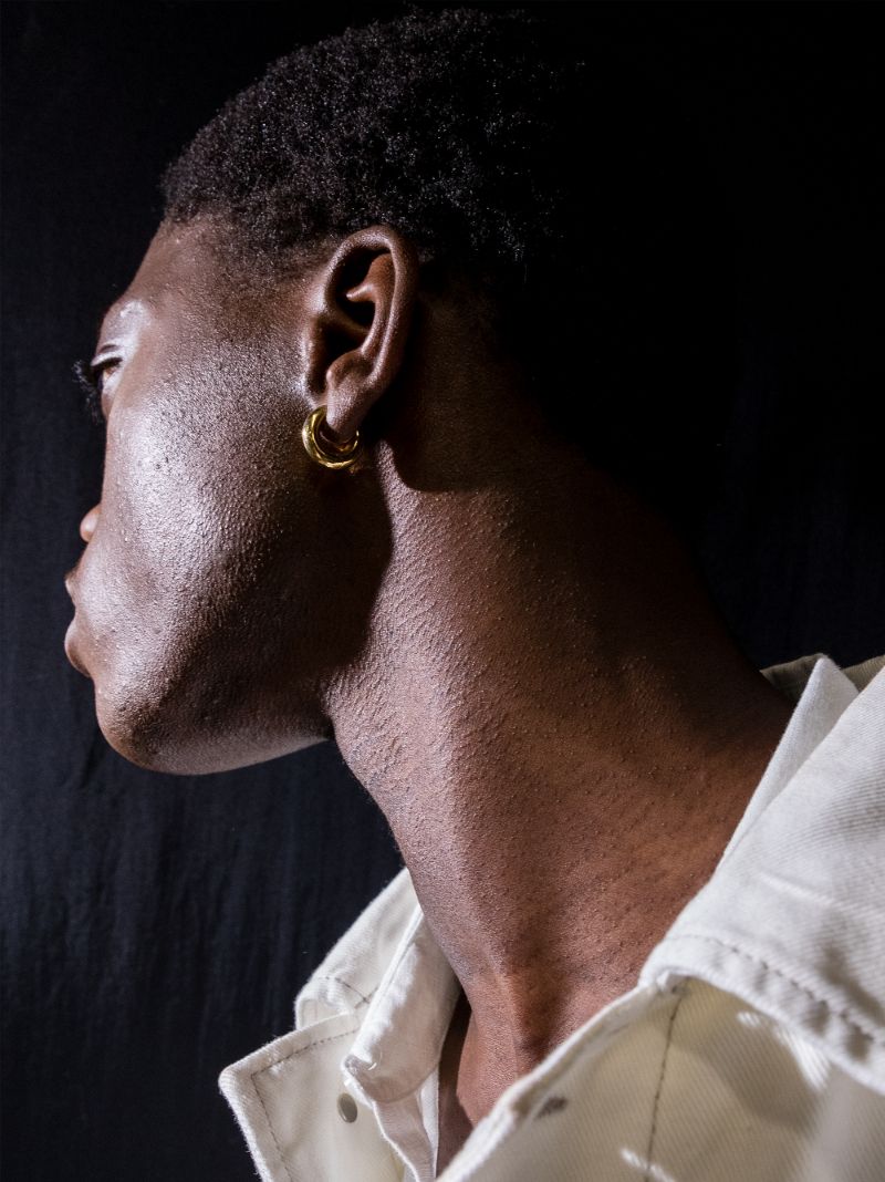 Gold Vermeil Almost Medium Hoop Earring