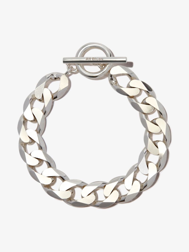 Sterling Silver Moto Chain Bracelet
