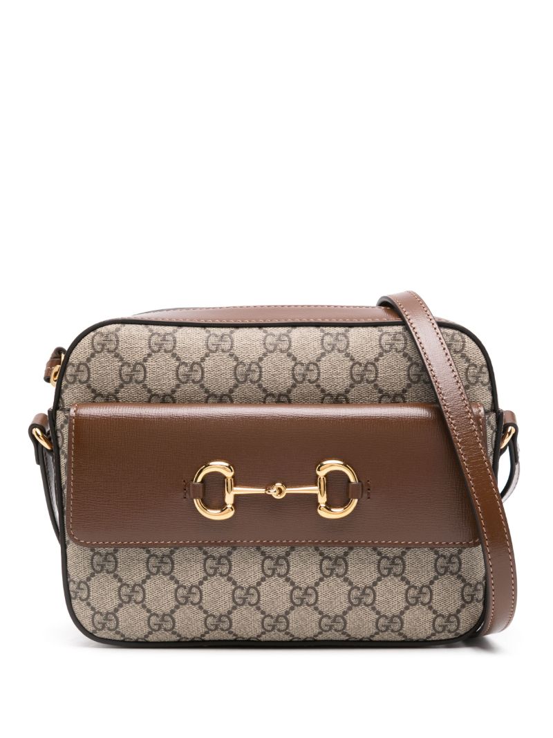 Brown Horsebit 1955 Small Cross Body Bag