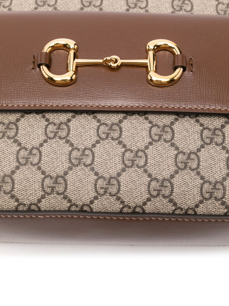Brown Horsebit 1955 Small Cross Body Bag