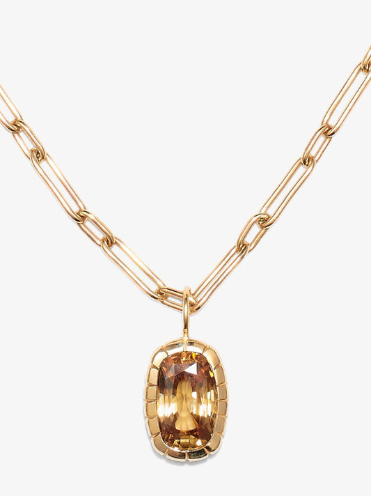 14k Yellow Gold Tourmaline Necklace