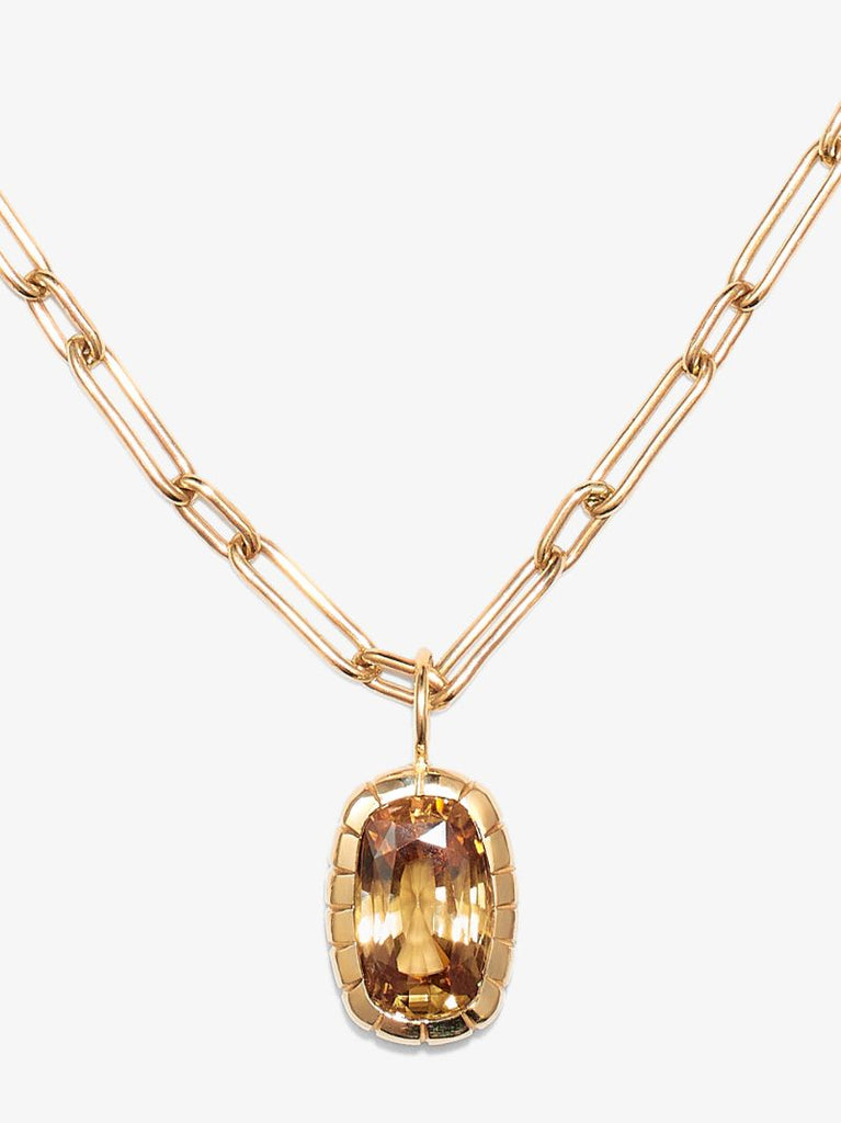 14k Yellow Gold Tourmaline Necklace