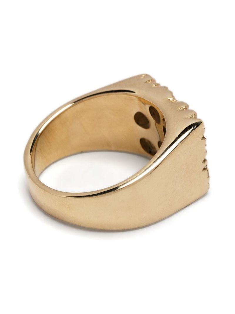 9k Recycled Yellow Gold the Mini Rose Garden Sapphire Ring