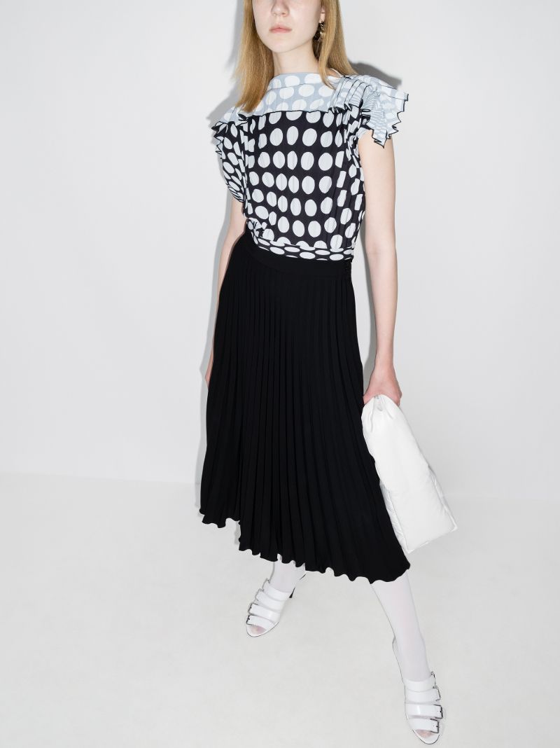 Pleated Midi Dress