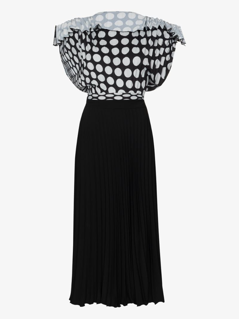 Pleated Midi Dress