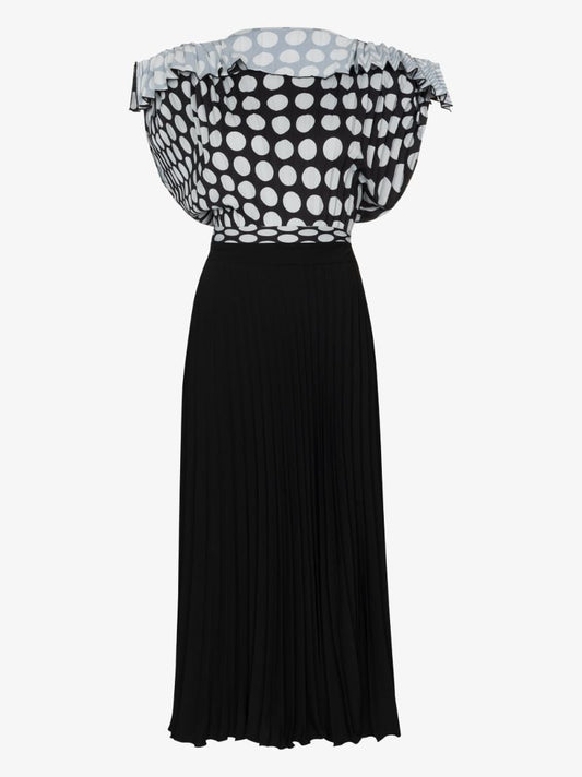 Pleated Midi Dress