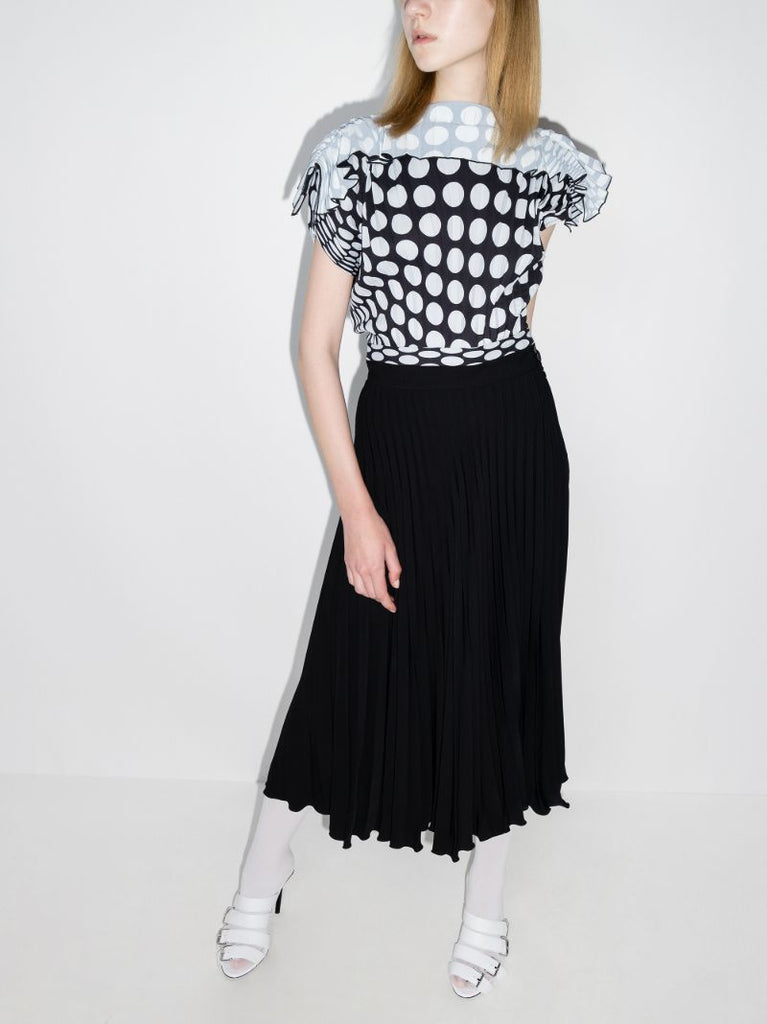Pleated Midi Dress