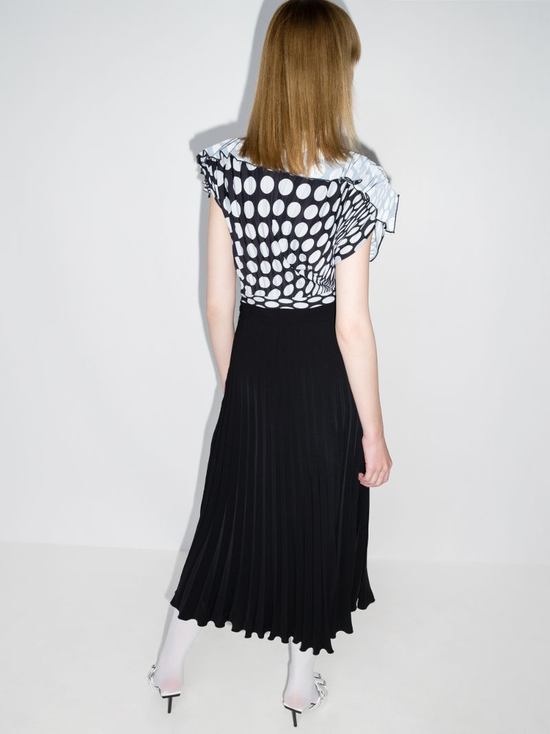 Pleated Midi Dress