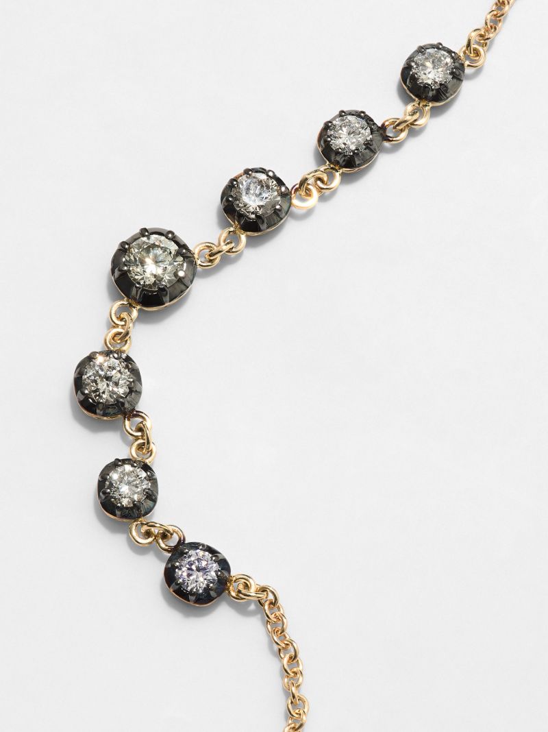 14k Yellow Gold Sophia Diamond Necklace