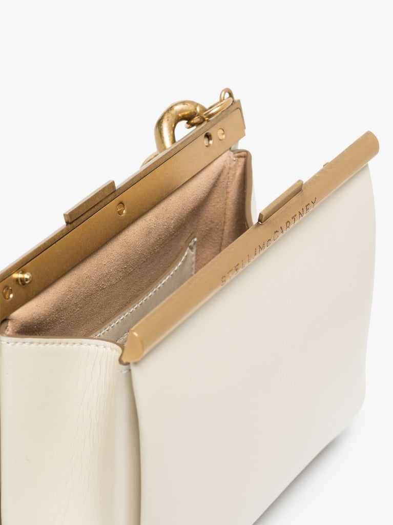Cream Small Chunky Chain Shoulder Bag
