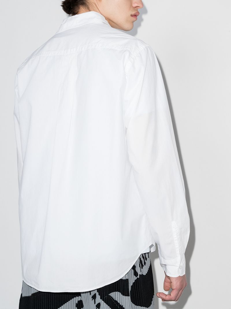 Tiger Embroidered Cotton Shirt