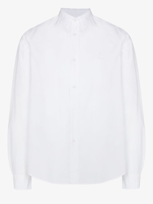 Tiger Embroidered Cotton Shirt