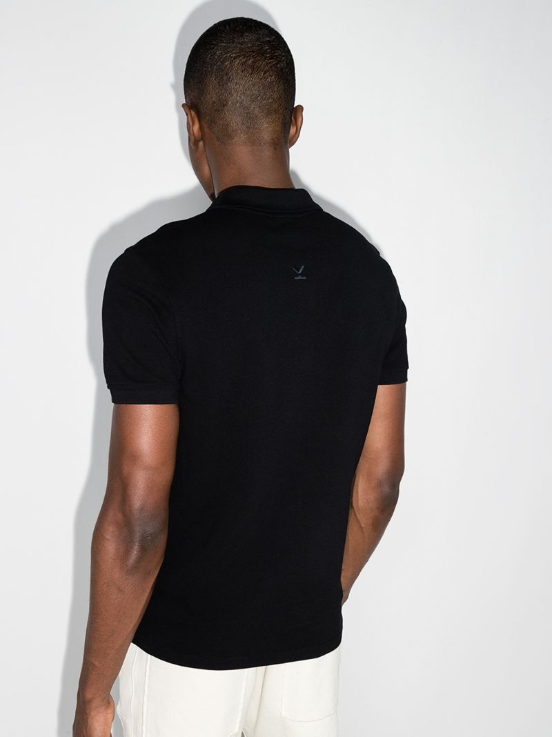 Tiger Embroidered Cotton Polo Shirt