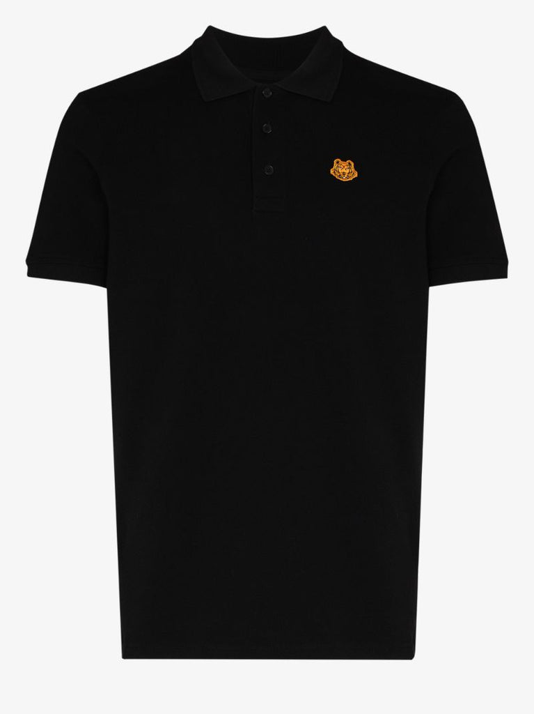 Tiger Embroidered Cotton Polo Shirt